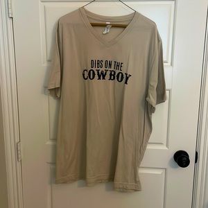 Dibs on the Cowboy Tshirt 2xl